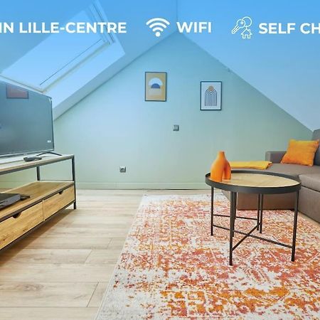 Appartement Elegant T3 A 5 Min De La Gare Lille-Flandres à Mons-en-Baroeul Extérieur photo